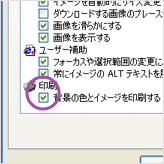 Windows Internet Explorer 設定画面
